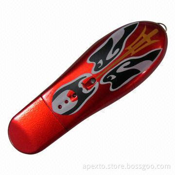 Beijing Opera Facial Makeup USB Flash Drive, Supports Plug-and-play Function